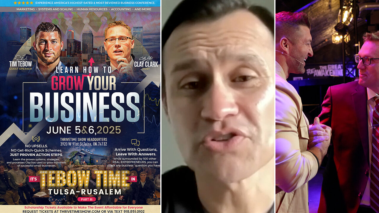 Business Coach | How to Create a Financial Freedom Creating Business That Allows You to Pursue Your Passions + Join Tim Tebow At Clay Clark’s June 5-6 Business Growth Workshop! Request Tickets At: ThrivetimeShow.com