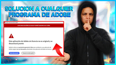 SOLUCION! ERROR Esta APLICACIÓN de ADOBE NO ES ORIGINAL y se DESACTIVARÁ PRONTO 🚫 | 2025