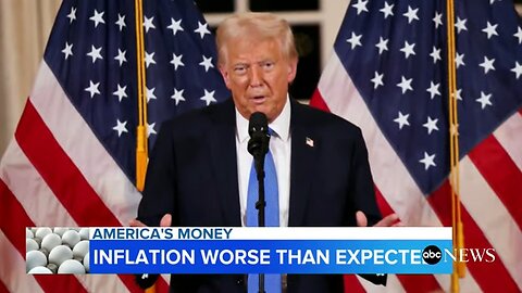 Trump blames Biden for worse than expected inflation