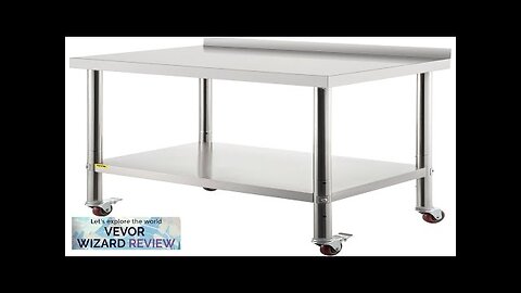 VEVOR Stainless Steel Prep Table 30 x 24 x 35 Inch 440lbs Review