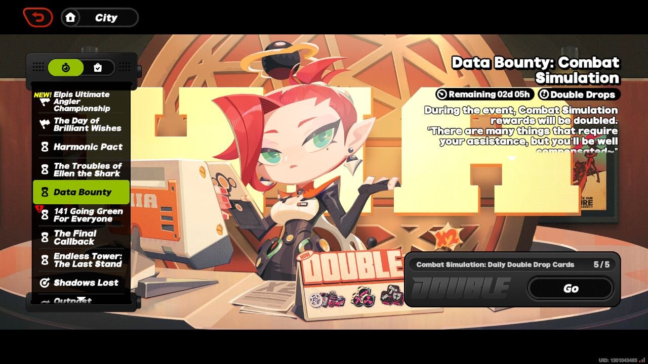 Data Bounty: Combat Simulation Event - Zenless Zone Zero - Version 1.5