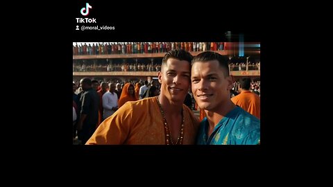 Ronaldo & john cena in mahakumbh india