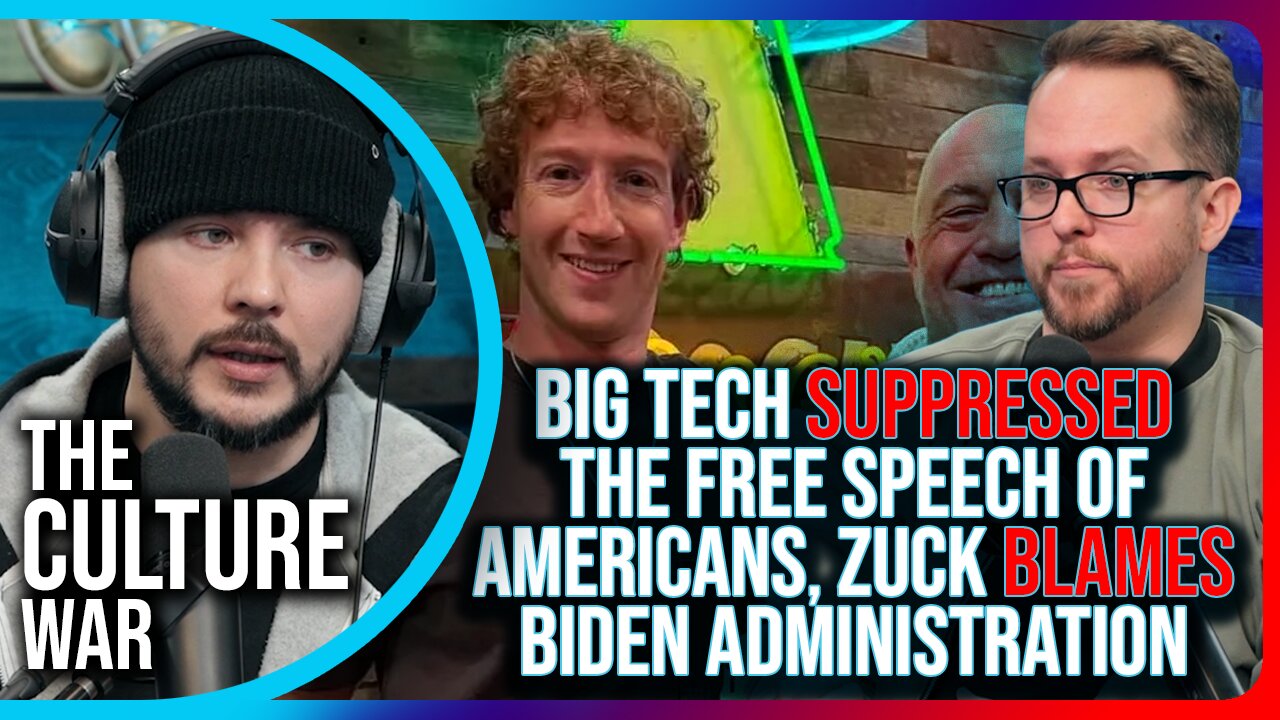 Big Tech SUPPRESSED The Free Speech of Americans, Zuck Blames Biden Administration