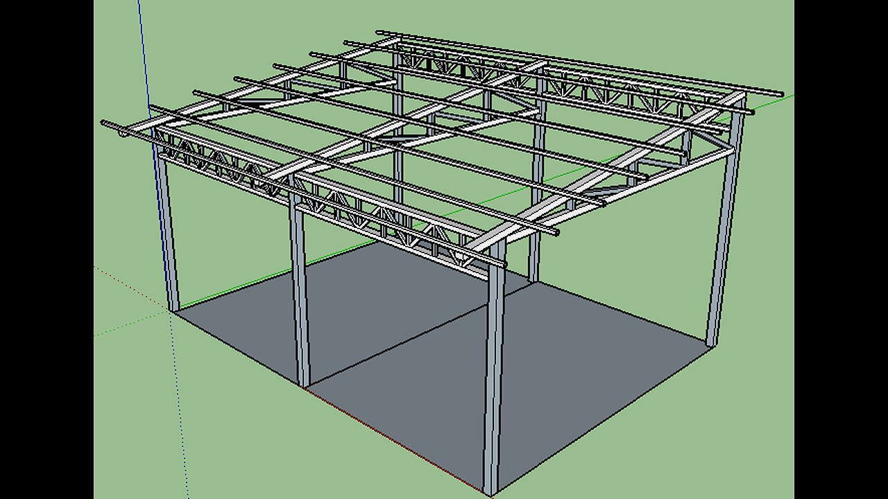 Lightweight hollow box canopy for small budget