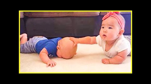 Funny Twins Babies Fighting Everyday - Hilarious Baby Videos