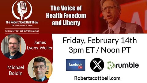 MAHA Commission, James Lyons-Weiler, IPAK, NIH Reform Vision, Michael Boldin, Tenth Amendment Center, Constitutional Crisis - The RSB Show 2-14-25