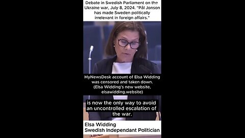 Elsa Widding – Pål Jonson has made Sweden politically irrelevant in foreign affairs