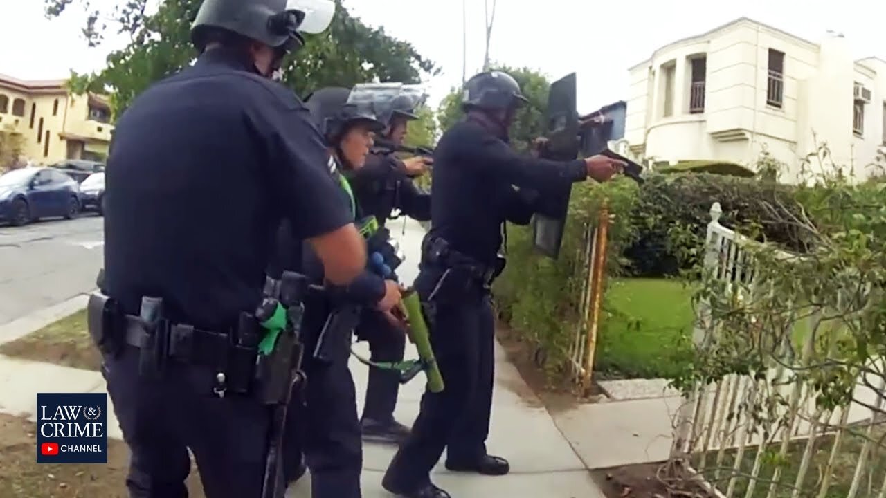 Bodycam Shows Police Shootout Between LAPD, Allegedly Armed Man