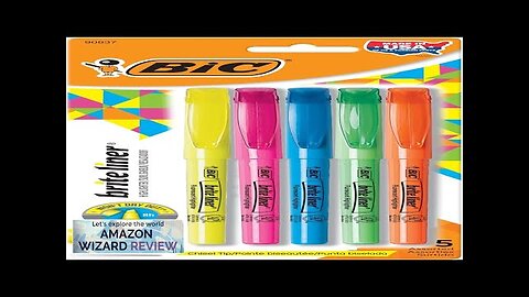 BIC Brite Liner Highlighters Chisel Tip 5-Count Pack of Highlighters Assorted Colors Review