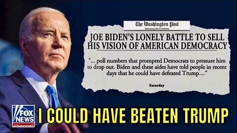 Joe Biden NOW saying HE could have BEATEN TRUMP! 😂🤣