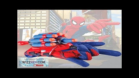 Spiderman Web Cosplay Launcher Glove Boys Superhero Shooters Recoverable Wristband Kids Review