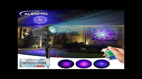 ALIEN 32 Patterns Christmas RGB Laser Projector Outdoor Waterproof Garden Holiday Xmas Review