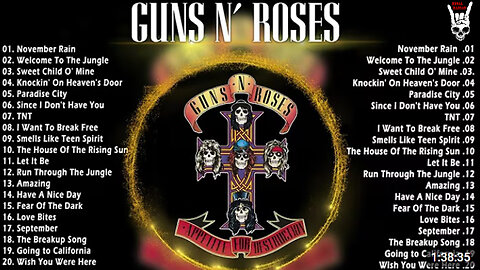 Guns N’ Roses Greatest Hits ~ Best Songs Of 80s 90s Old Music Hits Collection