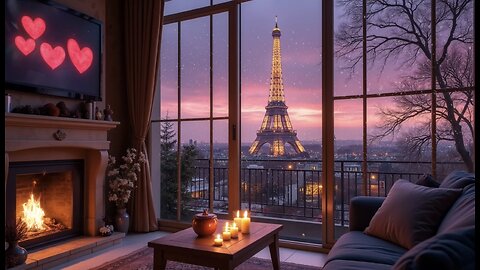 Enjoy a COZY Valentine's Day Escape to Paris with the BEST blend of Romantic Music