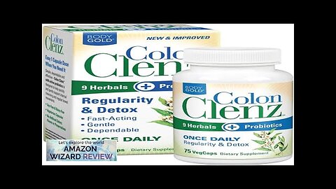 Body Gold Colon Clenz Regularity & Detox Formula Once Daily Support Review