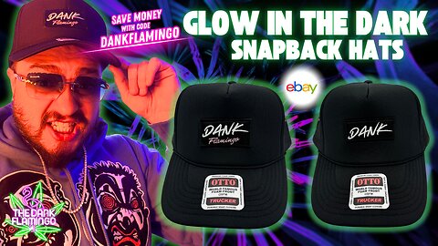 GLOW IN THE DARK Snapback Hats Designed by The Dank Flamingo!!