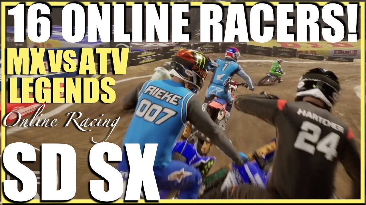 Full Gate at the SD SX! MX vs ATV Legends Online Racing!