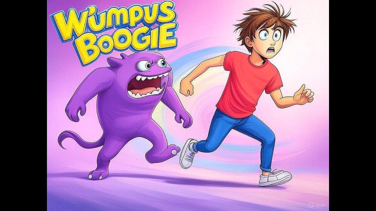 Wumpus Boogie by The Boogie Crew - Full Song & Visuals (Hunt the Wumpus on the TI-99 4/A)