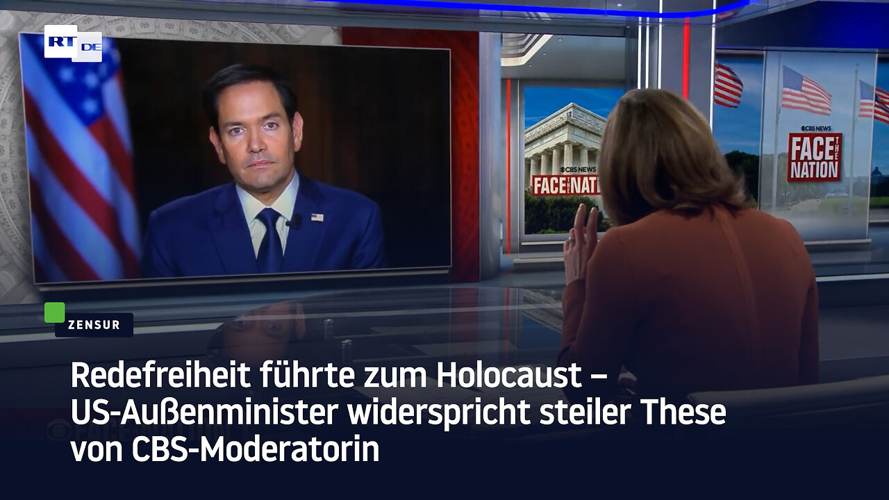 Redefreiheit führte zum Holocaust – US-Außenminister widerspricht steiler These von CBS-Moderatorin