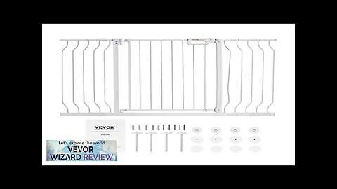 VEVOR Baby Gate 29.5"-53" Extra Wide 30" High Dog Gate for Stairs Review