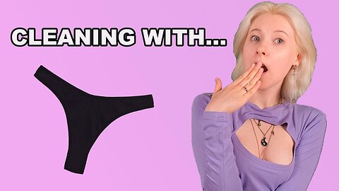 Mopping the floor with undergarment 