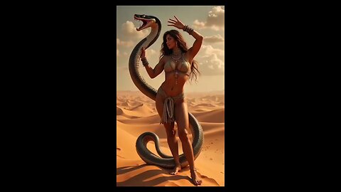 Girl with snake