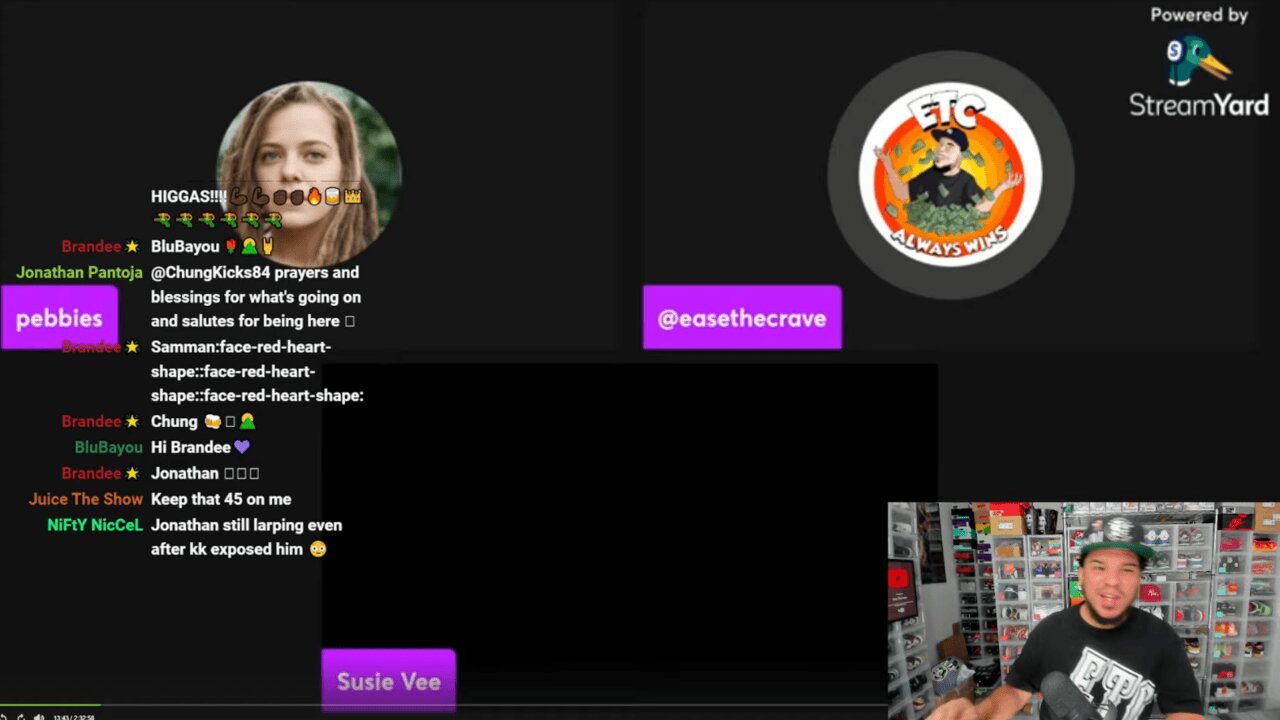 1/9/25 ETC YT Livestream Pt. 1: "THE BRANDON Q LORE CONTINUES w/EXPOSED BUTTHOLES & 15YR OLDS"