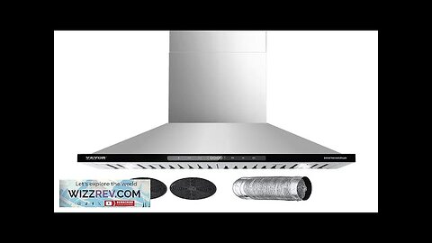 VEVOR 30" Wall Mount Range Hood Ceiling Mount Vent 800CFM Gesture Review