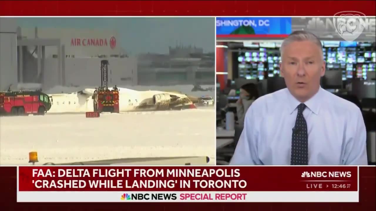 NBC Reporter Ties President Trump, Elon Musk and DOGE to Plane Crash in Toronto