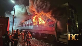 Amtrak service impacted after SEPTA train traveling from Philly goes up in flames