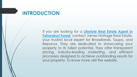 If you are looking for a Lifestyle Real Estate Agent in Tahorakuri Forest