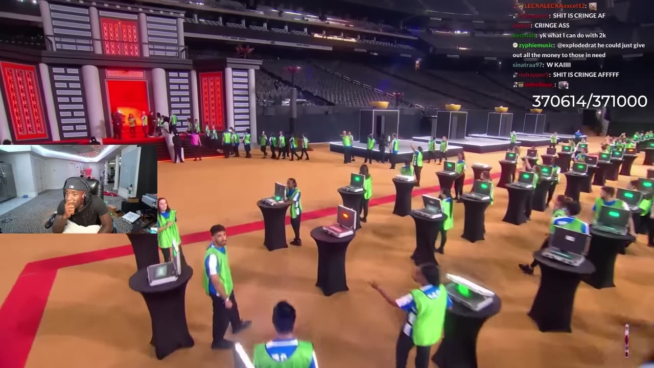kai cenat on MrBeast 2,000 People Compete For $5,000,000!