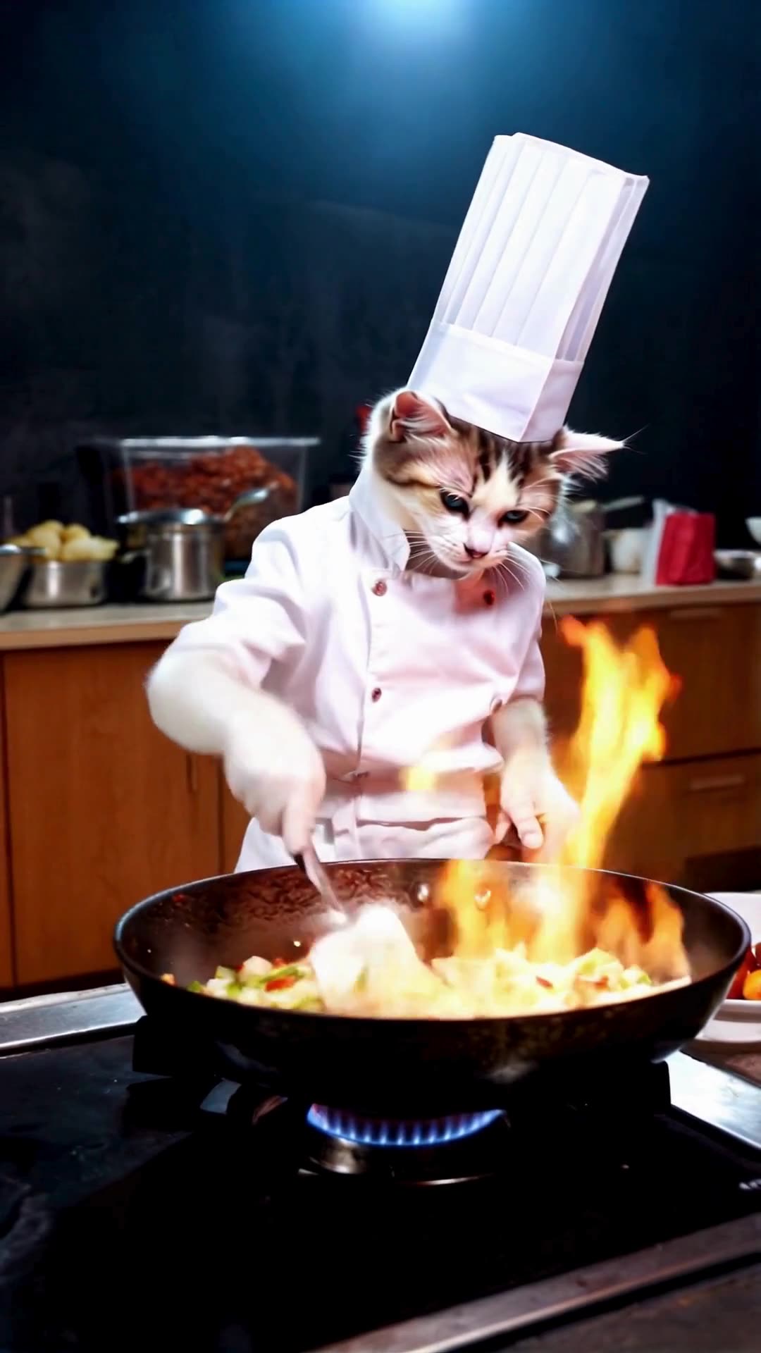 Critique gastronomique Non, juste un chat maître des saveurs ! 🐱🔥