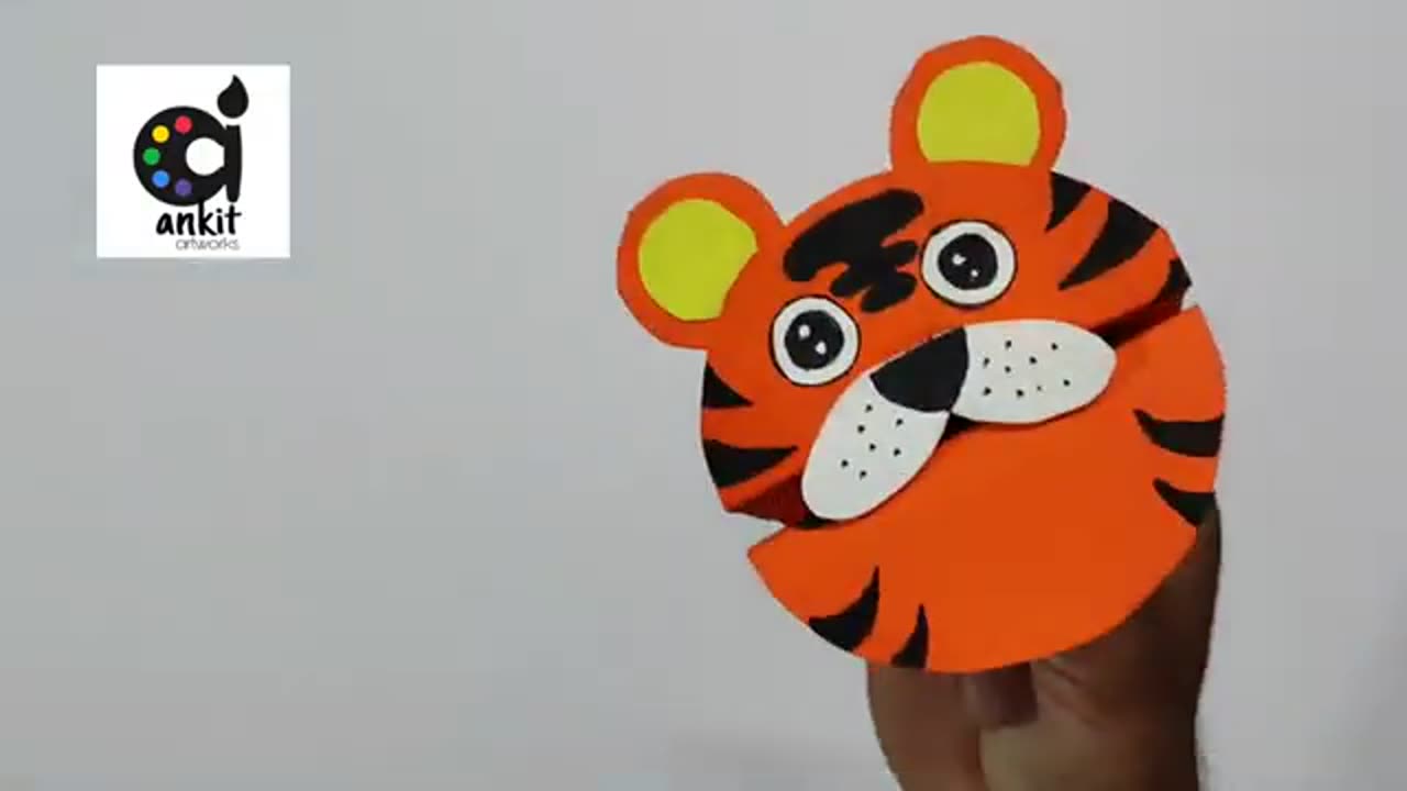 PAPER TIGER Art and Craft Kids Learning