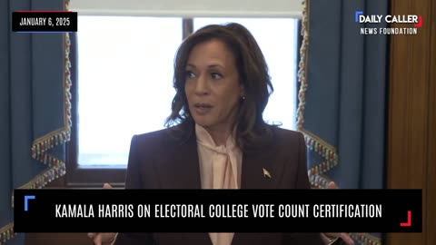 Kamala Harris On Electoral College Vote Count Certification