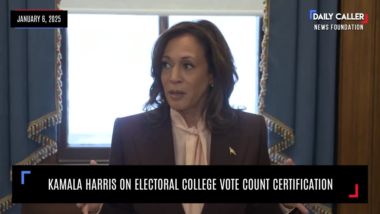 Kamala Harris On Electoral College Vote Count Certification