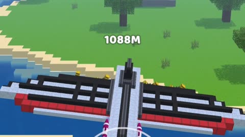 Epic Plane Evolution: Mine-craft Territory: 1475 Meters