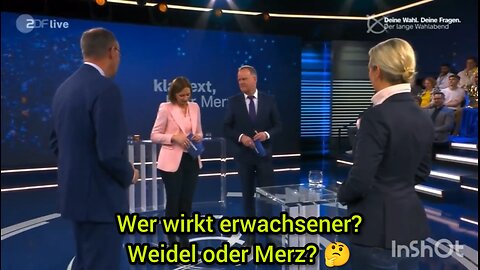 Alice Weidel vs Friedrich Merz