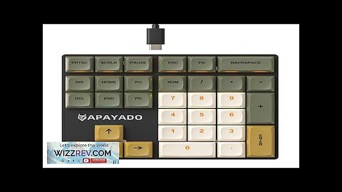 Mechzone K33 33-Keys Wired Mechanical Keypad Mini RGB Numeric Keyboards PBT Sublimation Review