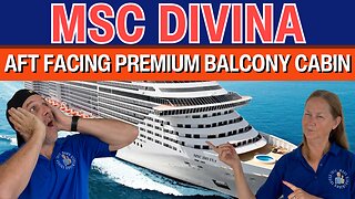 MSC Divina Aft Facing Premium Balcony Cabin 9268 | Tall Man's Cruise Adventures