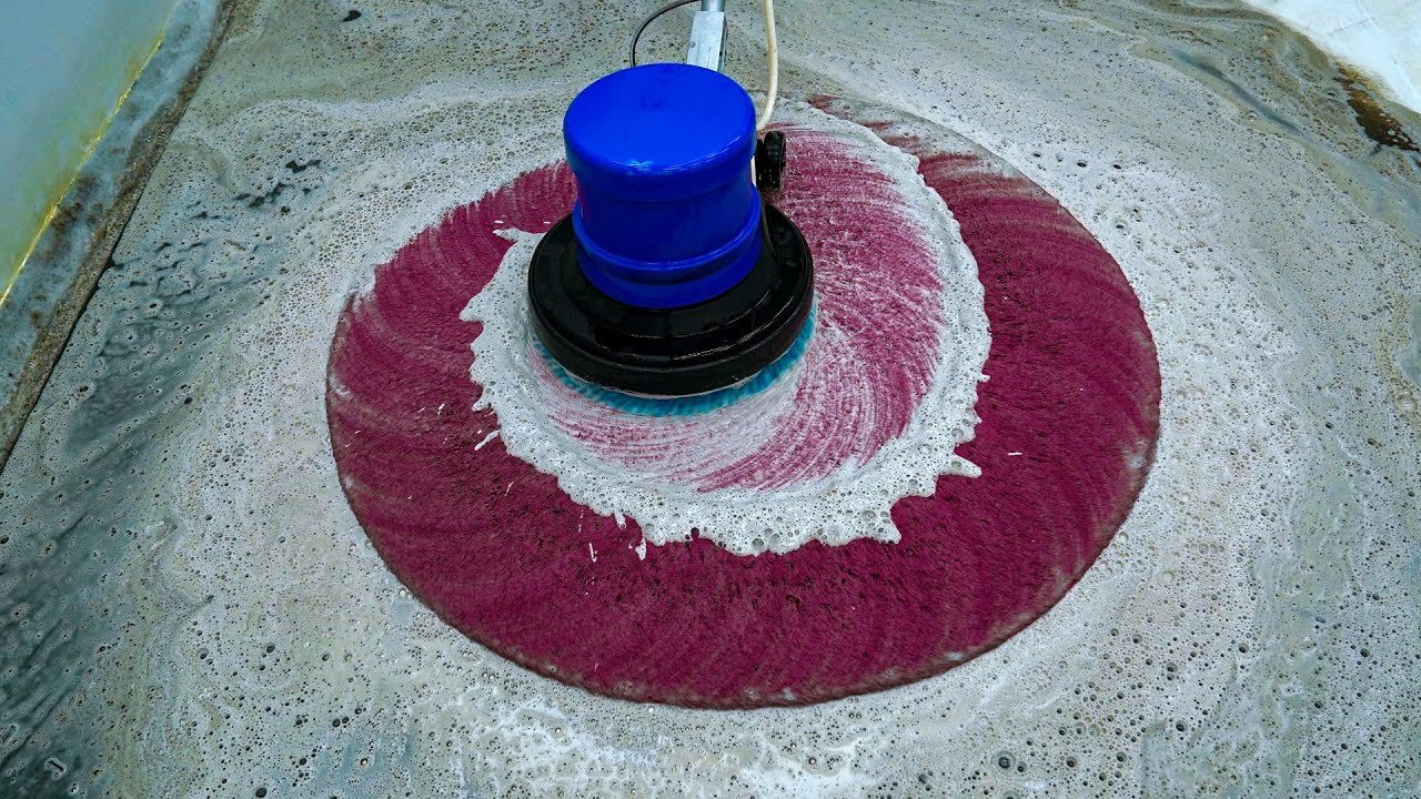 Satisfying Video - Extremely Restore Heavily Dirty Shaggy Carpet - Satisfying Carpet Cleaning ASMR