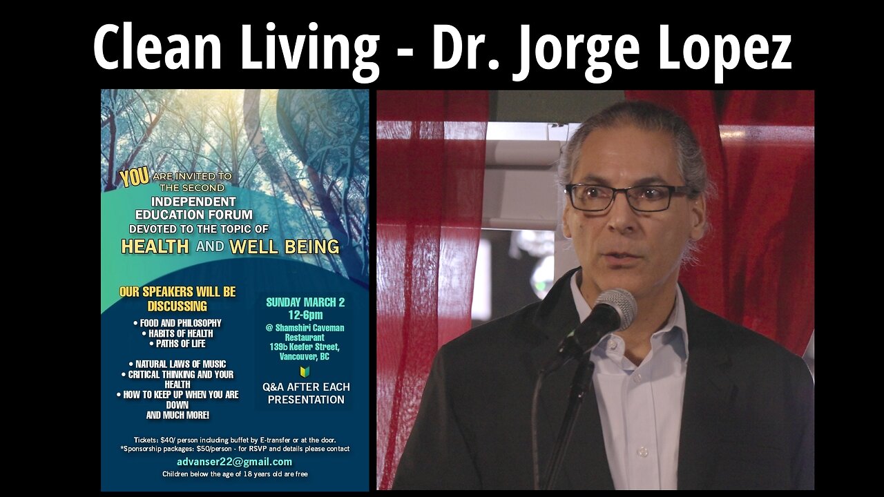 Clean Living - Dr Jorge Lopez