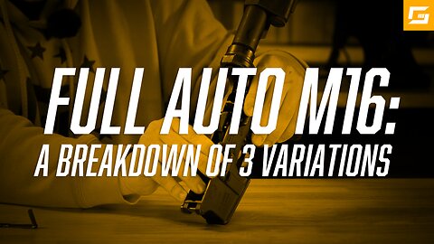 Full Auto M16: A Breakdown of 3 Variations