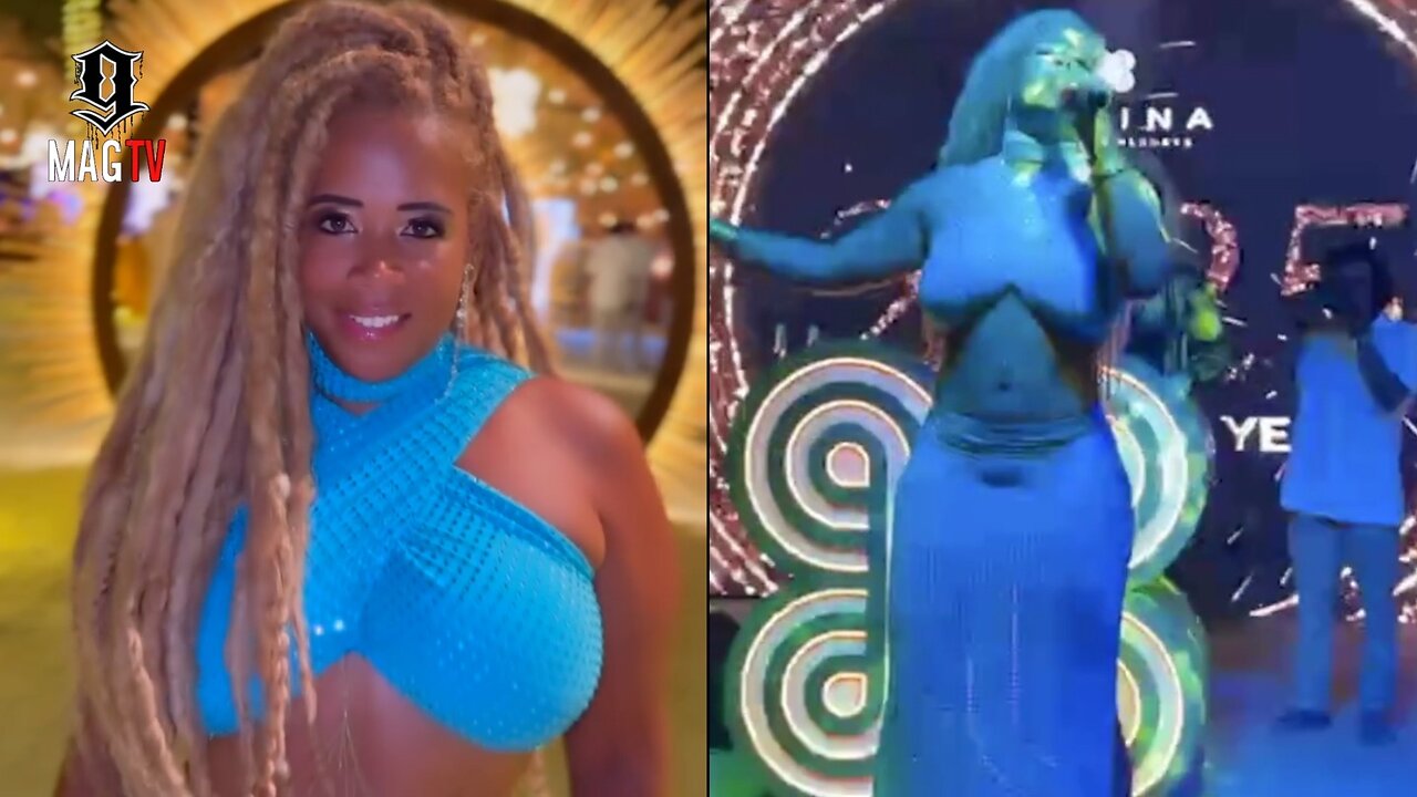 Kelis Looks Like A Beautiful Mermaid Performing In The Maldives! 🧜🏽‍♀️