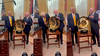 Donald Trump & Gianni Infantino Present the FIFA Club World Cup Trophy