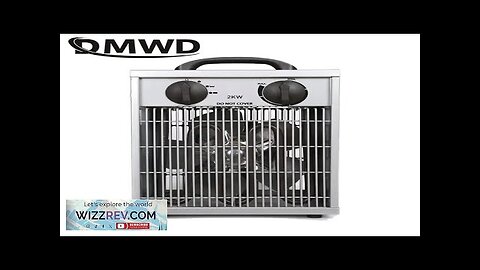 2KW Industrial Heating Fan Adjustable Temperature Control Air Warmer Hot Wind Blower Review