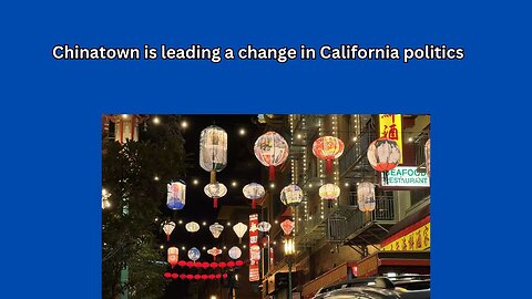 Even the news in San Francisco is seeing the political shift that is starting in Chinatown