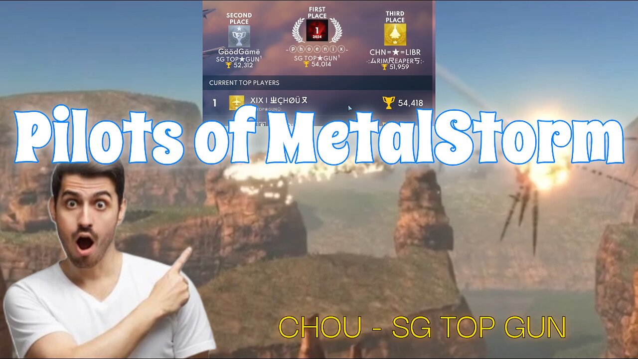 "Pilots of #metalstorm" - Chou [SG TOP GUN] #flightsim #mobilegaming #gaming #fighterplane