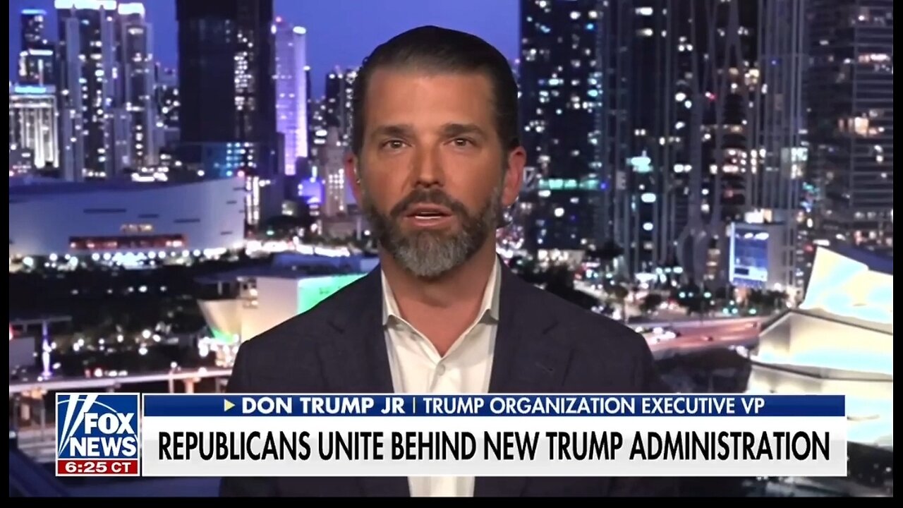 Don Jr to GOP: Get Behind The Trump Agenda