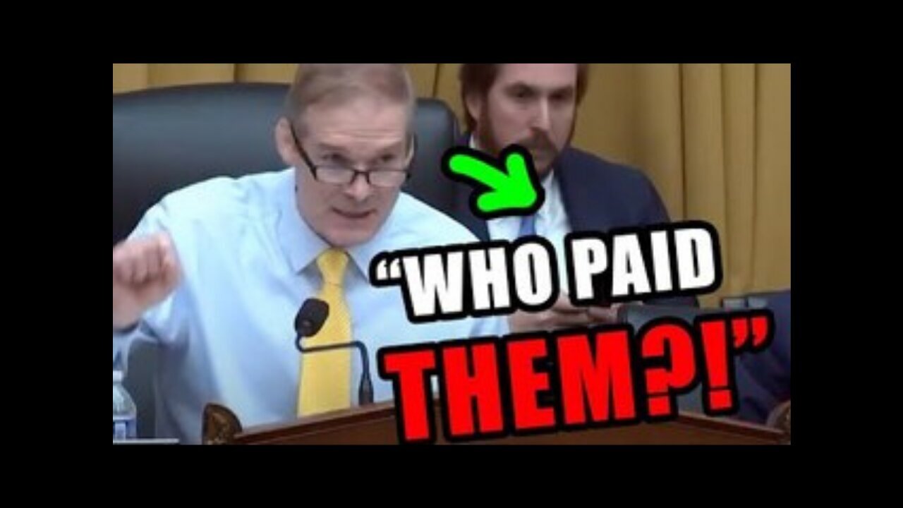 Jim Jordan Just Exposed Something Truly Sinister...!